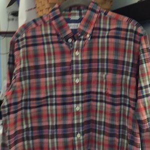 Nautica button down plaid shirt